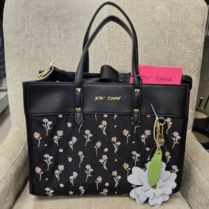 NEW Betsey Johnson Flower Tote Handbag